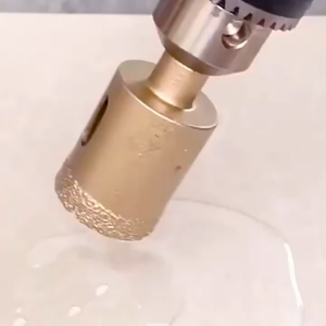 12PCS M10 Brazed Diamond Hole Saw Set for Tile Marble Granite Stone Drilling Reaming Tool Kit