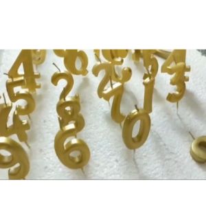 Lilin Ulang Tahun Angka Warna Gold Silver Rose Gold Metalik Ukuran Besar