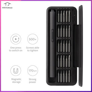 HKStorage HOTO Precision Screwdriver Kit 25 in 1 Rechargeable Power Screwdriver Magnetic Bits Electric Screwdriver Set For Mobile Phone
