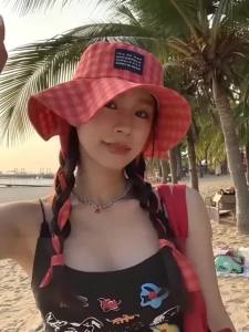 WRELS | 1/2PCS Retro Fisherman Hats Women Summer Sun Protection Hiking Bucket Hat Wide Brim Plaid Pattern Camping Travel Sun Cap