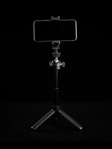 PGYTECH Tripod Selfie Stick Phone Holder Clip Vlog Cold Shoe Mount for Smartphone Camera