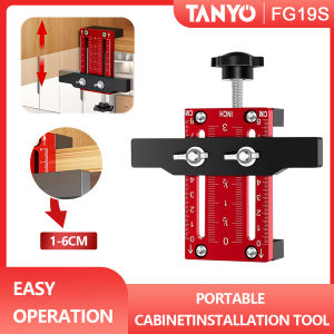 Cabinet Door Installation Positioner Aluminum Alloy Cabinet Hardware Jig Compatible for Most Cabinet Doors Effortless Alignment