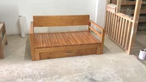 Sofa Giường Kéo Thông Minh Hai Trong Một Giường Kéo Đa Năng Gấp Gọn Tiêt Kiệm Không Gian Nhà Ở Loại 1m2x2m