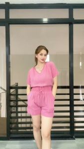 SC95 Multiway Vneck Blouse and Trouser Short with pockets