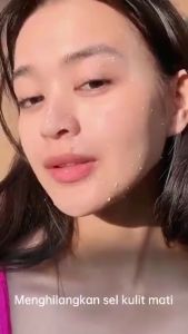 Exfoliating Whitening Gel 100g mencerahkan memutihkan menghilangkan komedo scrub pencerah pelembab pembersih wajah krim jerawat