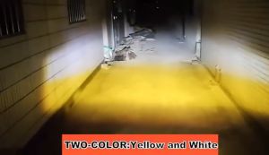 Mini Driving Light White+Yellow Pair With Free Domino 3Way Switch High quality Waterproof