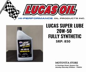 Lucas Super Oil 20W-50 1L Fully Synthetic Motorcycle Oil