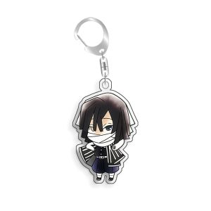 Bandai | For Demon Slayer Kokushibo Douma Tomioka Giyuu Rengoku Kyojuro Acrylic Selfmade Cartoon Anime Keychain Pendant Toy Gift 5cm