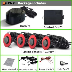 Front Parktronic 4 Parking Sensor Kit Prefix Concealed Built-in Flat Assistant System Not Reversing Backup Radar