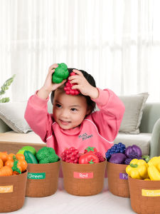 Fritzs Simulation Fruit Vegetable Toys Early Education Intelligence Model for Girls Children Cognitive Gifts Baby Play Food