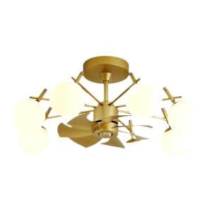 MINGRU | Ceiling Fan Light with French Cream Style