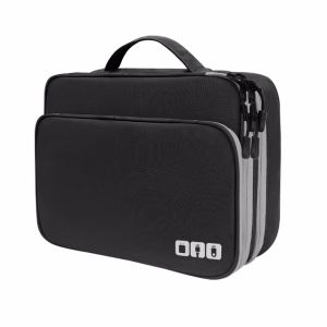 Multi Layer Cable Storage Bag Electronic Accessories Organizer Portable Travel Cable Organizer Case for iPad cable Charger