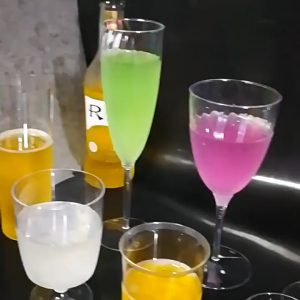 20Pcs Transparent Wine Plastic Disposable Plastic Goblets Party Cocktail Glass Small Cups for Dessert Party