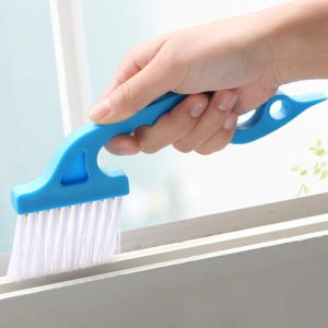2-in-1 Windows Gap Cleaning Brush & Flat Shovel Household Cleaning Tool for Kitchen Bathroom Toilet