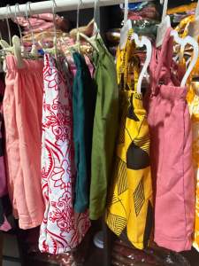 Bundle 3 pcs challis self tie tube for girls / buy 1 get 3 assorted colors top per pack