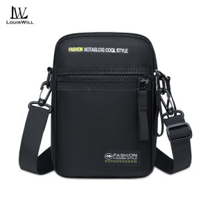 LouisWill Mens Mini Shoulder Bag Messenger Bag Fashion Trend Phone Bag Business Bag Large Capacity Waist Bag Lightweight Casual Bag Fashion Leisure Sport Street Bag for College Student