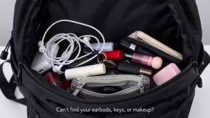 Dual-Layer Mesh Storage Bags Portable Travel Makeup Bag with Zipper Mini Toiletries Cosmetics Organizer Simple Stationery Bag