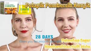 OUHOE  Pad Pembersih Kunyit   Pembersihan Lembut Kulit Wajah Mencerahkan Pelembap Menyegarkan Penjagaan Kulit Pad Pembersih