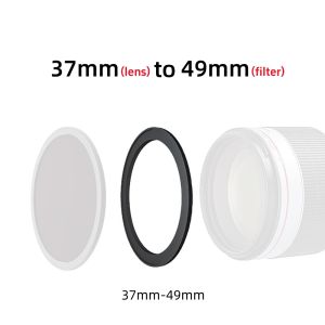 Filter Adapter Ring 37mm to 49mm to 52mm to 55mm to 58mm to 62mm to 67mm to 72mm to 77mm 82mm for Camera Lens UV CPL ND Filter