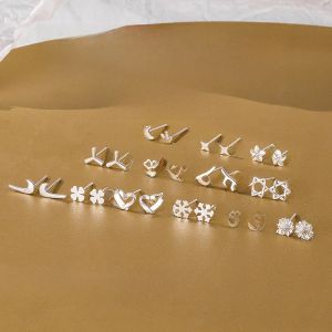 New 2024 Women's Ear Cuff Letter Stud Earrings: Minimalist & Anti-allergy