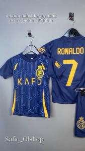 COD Jersey Bola Anak Al Nassr Navy Usia 6 Bulan-15 Tahun Jersey Anak Termurah