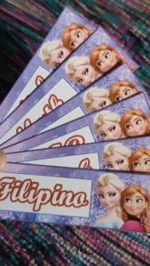 Frozen Notebook Sticker Subject Label