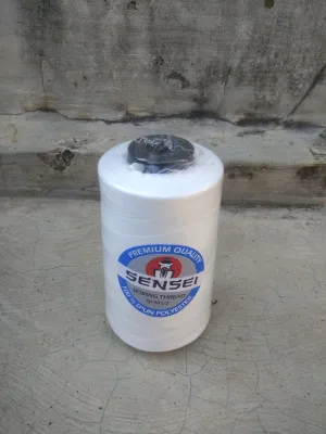 benang jahit warna putih natural merk sensei