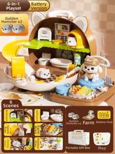 TonGJishi | Magnetic Pretend Play Pet House Toy