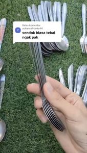 Set Sendok Makan Stainless Motif Batik Elegan - 12pcs