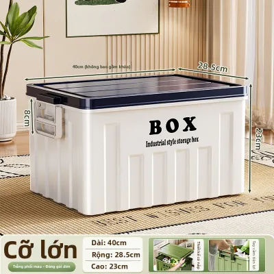 XINGYOU | Hộp Lưu Trữ Nhựa Dung Lượng Lớn Có Nắp và Quai Xách