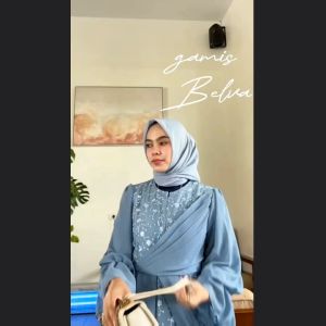 BELVA Gamis: cerruti babydoll Mewah Premium untuk Pesta Kondangan