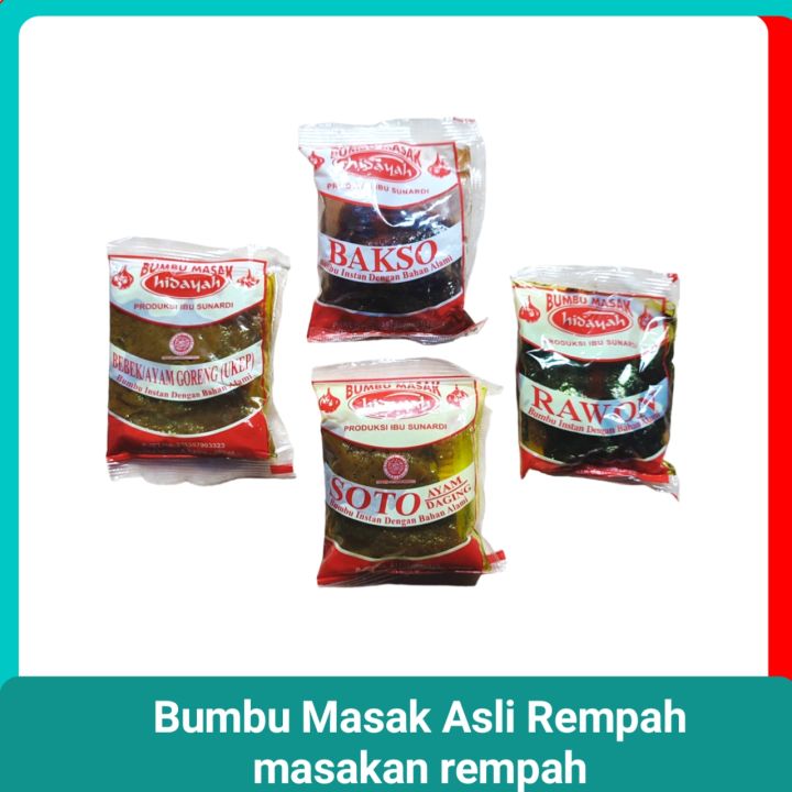 Bumbu Masak Asli Rempah Segar Alami Dan Praktis murah