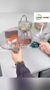 HOME+HOUND 1pc PET Tough Material Multi-Functional Washing Basket Detachable Drain Board Transparent Drain Basket
