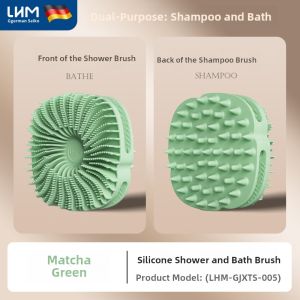 Double-Sided Silicone Bath Brush Exfoliating Towel Powerful Scrubbing Bath Essential Men Women Massage Brush Home Use