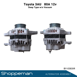TOYOTA 3AU ALTERNATOR ASSEMBLY DEEP TYPE WITHOUT VACUUM 80A 12V BY-0383IR
