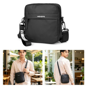 MENSPE Men Shoulder Bag Mens Waterproof Messenger Bag Commuter Bag Business Bag Lightweight Casual Bag Fashion Leisure Sport Street Bag for College Student