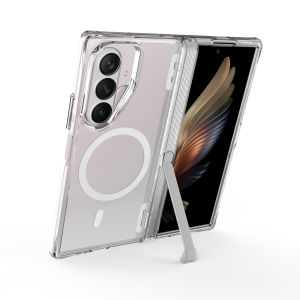 szhaiyu | For Samsung Galaxy Z Fold 8 Ultra Clear Phone Case For MagSafe With Hinge Protection Shock‑Pocket Anti‑Drop Kickstand PC Cover