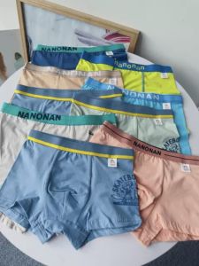 Pure Cotton Breathable Comfortable Soft Patterned Youth Boxer Shorts for Boys 6-Pack Suitable for Students And Teenagers