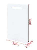 Food Grade Plastic Cutting Board - Kitchen Chopping Board for Vegetables Fruits Meat - Easy Clean Hygienic Non-Porous Surface