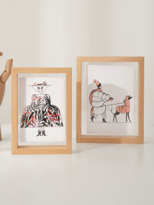 Modern Minimalist Double-Sided Transparent Photo Frame Stand 6 Inch 7 Inch 8 Inch Childrens Photo Frame Decoration Painting Frame Matting