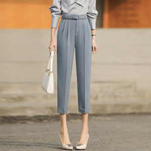 PIAOYA | Womens High Waist Straight Leg Casual Pants