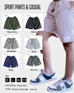 GrindRush - celana pendek broadshort warna navy