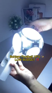 Lampu Bohlam LED Football 40W 28W E27 Lipat Fan Blade Bulb White Lamp Putih Unik Ufo 40 Watt / 28 Watt Lampu Hias Gantung Bentuk Sepak Bola / UFO
