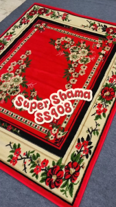 SUPER SHAMA Karpet Lantai 160x210 SS408 Chilli Red