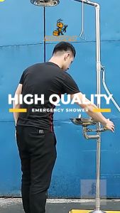 Nasara ~ Industrial Stainless Steel 304 Emergency Eye Washer Factory Emergency Sprayer Laboratory Industrial Shower