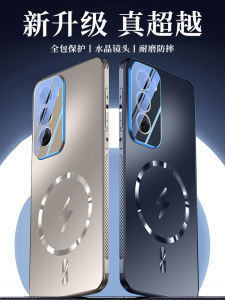 Opporeno12 Phone Case Cooling Flash Label Magnetic Suction Opporeno12pro New Arrival All-Inclusive Lens Ultra-Thin Fancy Reno12 Mens Drop-Resistant Film with No Seam Series Classy Applicable