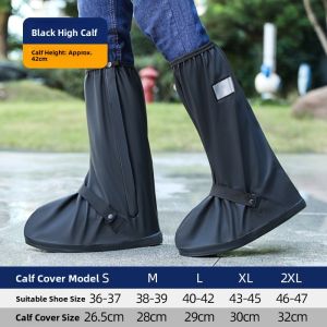 MONLEYTA | Waterproof Thick High-Tube Shoe Covers Anti-Slip Wear-Resistant Rain Boots Men Women Suitable For Rainy Days Manleyta X0620121404