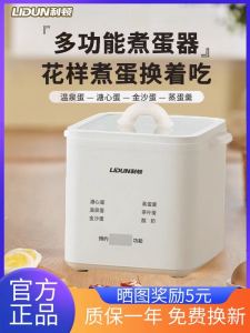 Leight Small Automatic Switch off Egg Cooker Steamer Multi Function Egg Cooking Machine Breakfast Essential Kitchen Appliance