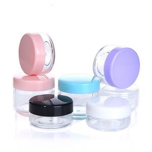 WOOLOVE 10/20g PS Cream Box Cream Bottle Trial Sample Empty Coantainer Make Up Jar Cosmetic Transparent Bottling