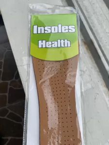 Insole Sepatu Kulit Leather Latex Penyerap Keringat Berfori Anti Bau